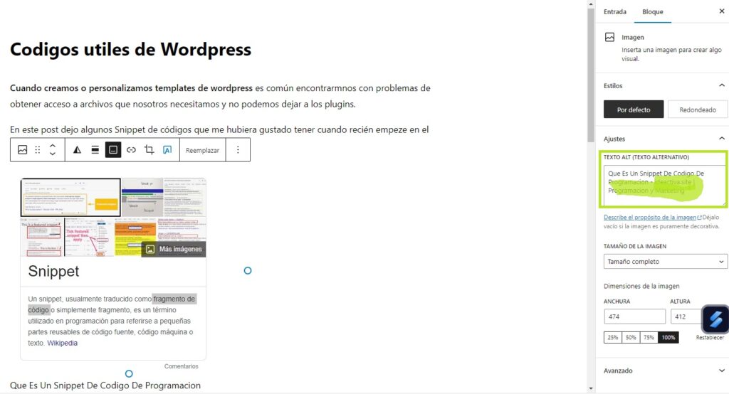Codigos Practicos Para WordPress Agregar Automaticamente Etiquetas Alt Caption A Imagenes Ejemplo - ideactiva.site | Programacion y Marketing
